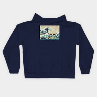 Cool Tees Surf and Art Great Waves Kids Hoodie